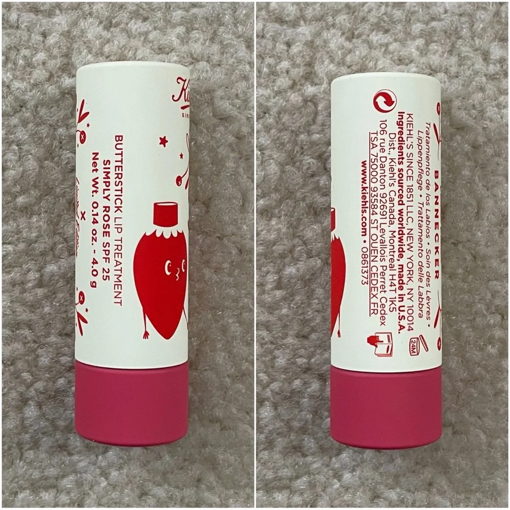 Kiehl's Butterstick Lip Treatment Simply Rose: Limited Edition Holiday Packaging